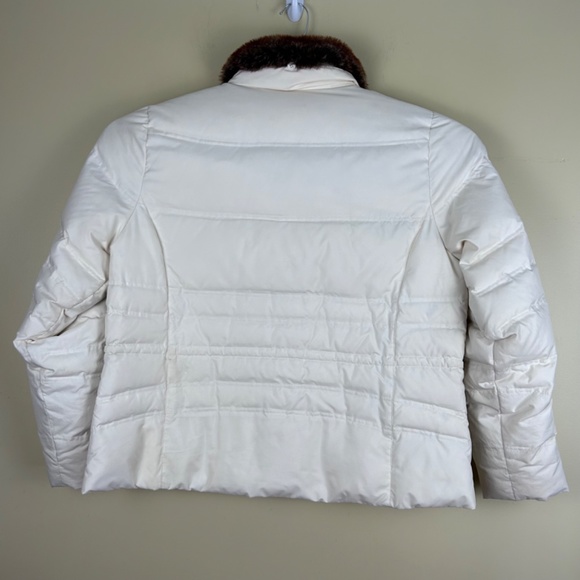 Eddie Bauer Women’s Goose Down puffer jacket with removable fur collar XL - Picture 2 of 14